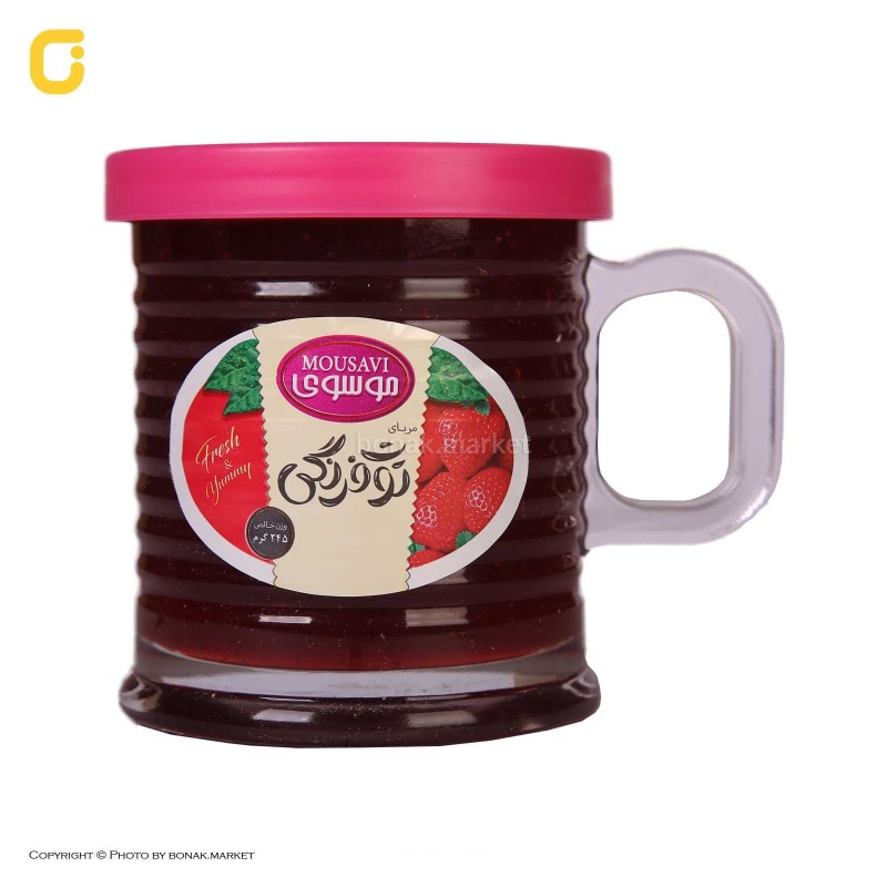 مربای آلبالو لیوانی موسوی - 245 گرم