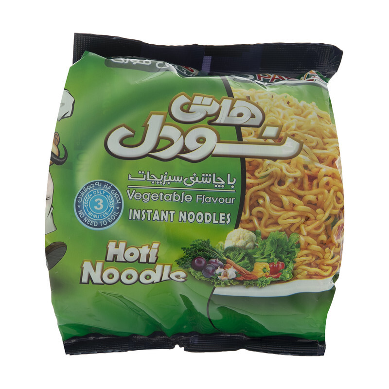 هاتی نودل هاتی کارا با طعم سبزیجات - 77 گرم بسته 5 عددی