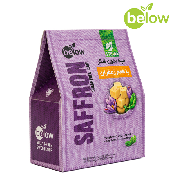 قند زعفران بدون شکر استویا 300 گرمی