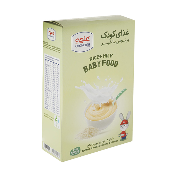 غذای کودک برنجین با شیر غنچه