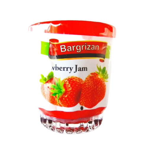 مربای لیوانی توت فرنگی برگریزان