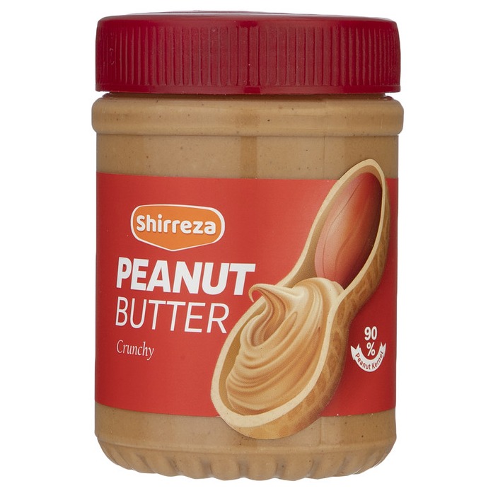 کره بادام زمینی کرانچی شیررضا - 450 گرم