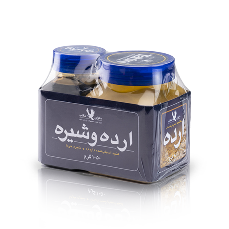 ارده و شیره خرما عقاب مقدار 1050 گرم