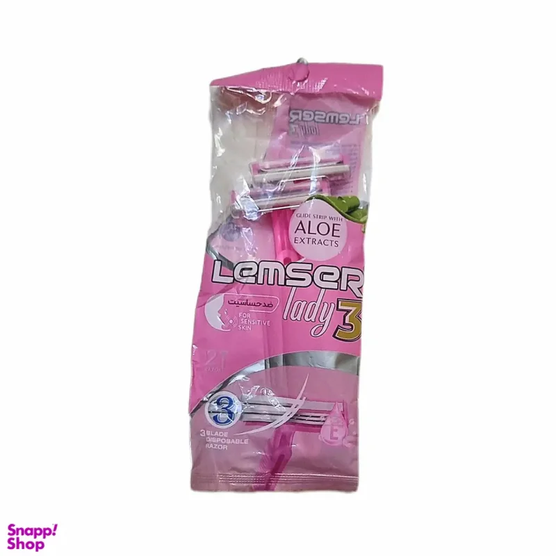 ژیلت 3 لبه ضد حساسیت زنانه لمسر 2 عددی