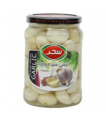 سیر مروارید660 گرم شیشه سحر