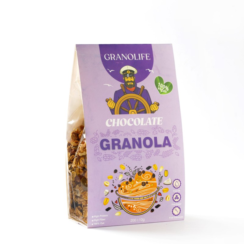 گرانولا شکلاتی - 200 گرمی پاکتی