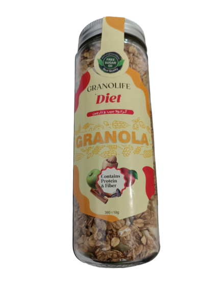 گرانولایف سوپر رژیمی گرانولا سیب و دار چین - 380 گرم