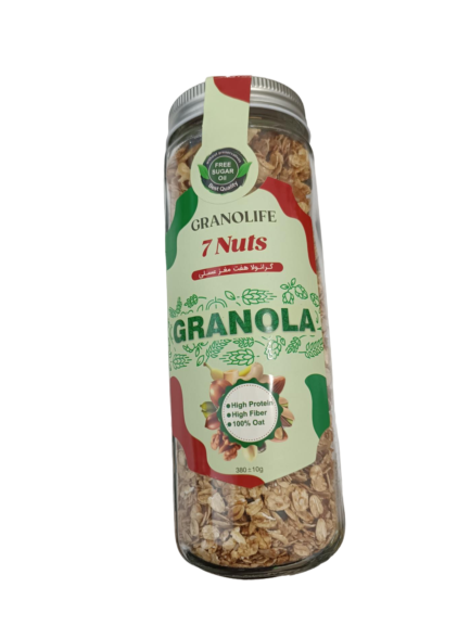 گرانولایف آجیلی گرانولا 7 مغز عسلی - 380 گرم