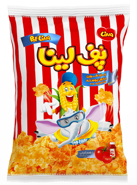 پاپ کورن لیناپف لینا با طعم کچاپ