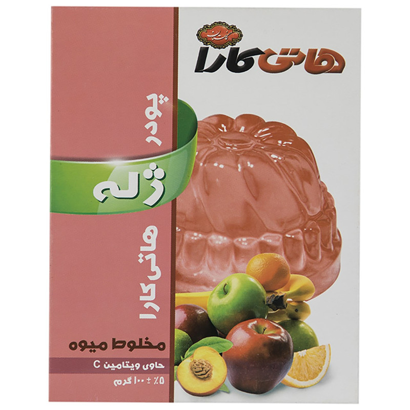 پودر ژله مخلوط میوه‌ هاتی کارا مقدار - 100 گرم