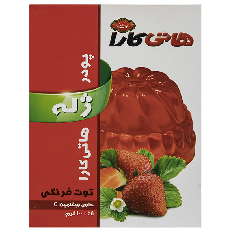 پودر ژله توت فرنگی هاتی کارا مقدار - 100 گرم