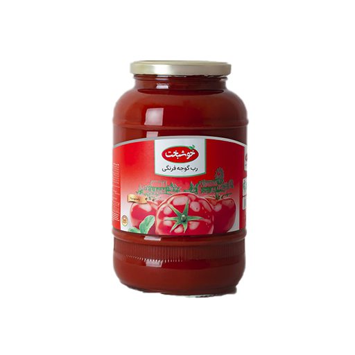 رب گوجه فرنگی شیشه خوشبخت - 1500 گرمی