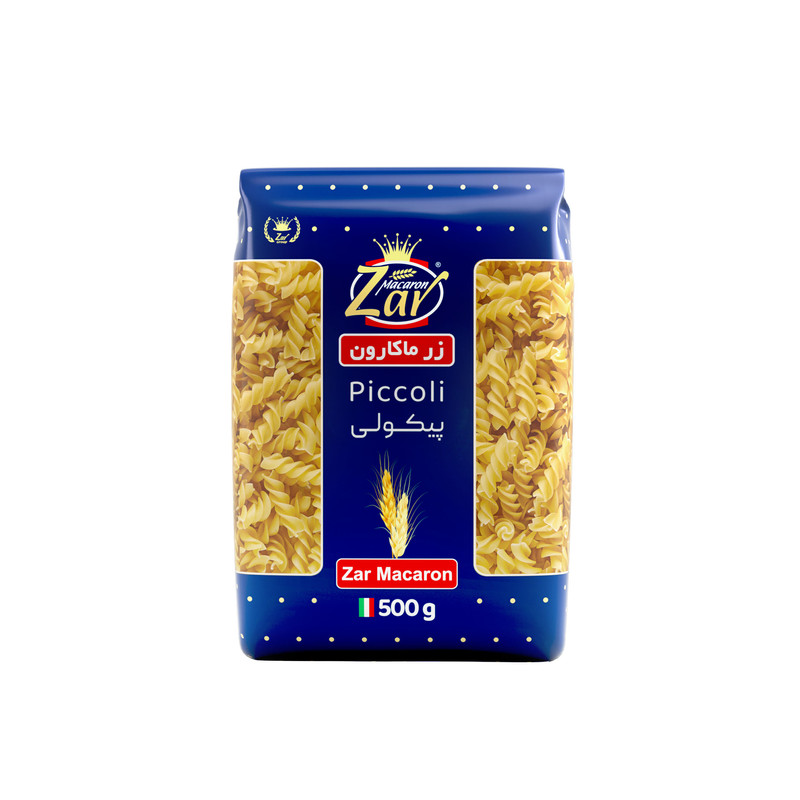 ماکارونی پیکولی زر ماکارون مقدار 500 - گرم