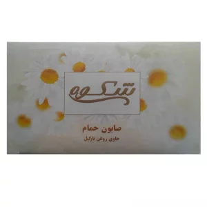 صابون حمام قالبی سفید حاوی روغن نارگیل 125 گرمی شکوه ( بسته 6 عددی )