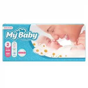پوشک بچه 44 عددی سایز 2 جدید مای بی بی