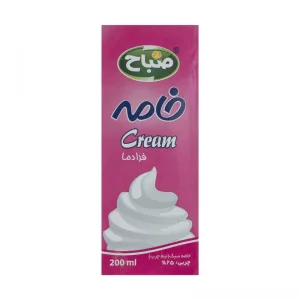 خامه پاکتی 200 گرم صباح