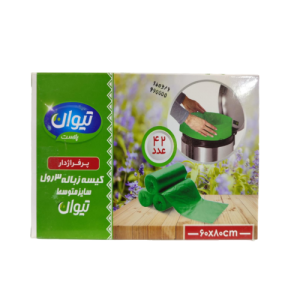 کیسه زباله 3 رول سایز متوسط تیوان پلاست