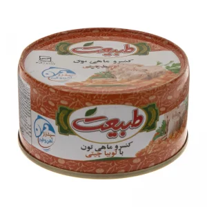 کنسرو ماهی تون با لوبیا چیتی طبیعت - 180 گرم