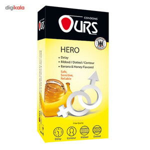 کاندوم اورز مدل Hero بسته 12 عددی