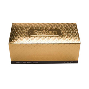 دستمال کاغذی 100 برگ سافتلن مدل gold