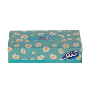 دستمال کاغذی 100 برگ تنو مدل طرح‌دار
