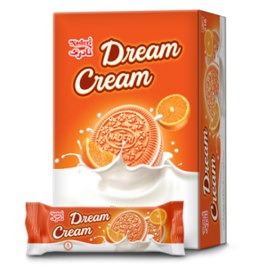 بیسکویت کریم دریم پرتقالی نادری