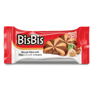 بیسکویت بیس بیس کرم فندقی نادری 4 عددی