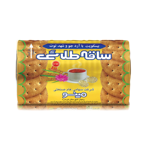 ساقه طلایی لیوانی با آرد جو و شهد توت مینو