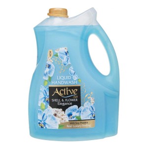 مایع دستشویی 4لیتر صدفی (آبی)اکتیو