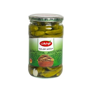 خیارشور سوپر ویژه 680 گرم  خوشبخت