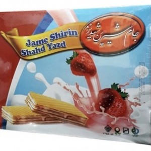 ویفر خانواده توت فرنگی جام شیرین