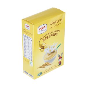 کمک غذای کودک گندمین با شیرو موز غنچه