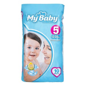 پوشک بچه مای بیبی 10 عددی سایز 5