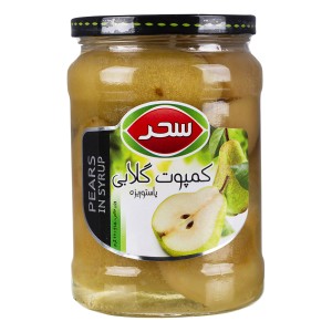 کمپوت گلابی شیشه سحر