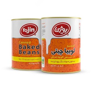 کنسرو لوبیا چیتی روژین
