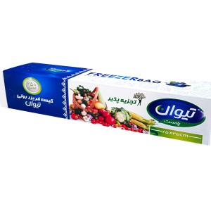 کیسه فریزر رولی 250 برگی تیوان