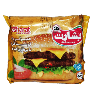همبرگر کوچک 30 % گوشت قرمز بشارت