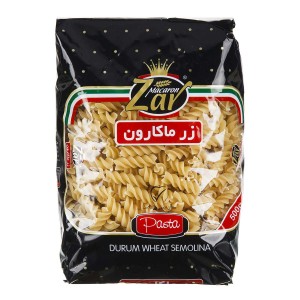 ماکارونی فرمی مته ساده 500 گرم زر