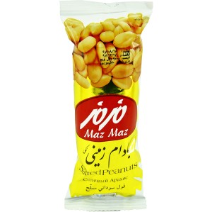 بادام زمینی نمکی 35گرمی مزمز