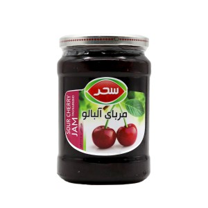 مربای شیشه آلبالو سحر - 820 گرم