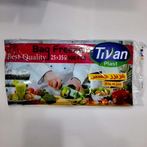 کیسه فریزر چسبی 100 برگی تیوان