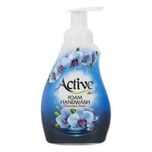 مایع دستشوئی فومی(آبی) اکتیو - 450 میلی لیتر