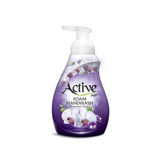 مایع دستشویی 450 گرمی فوم(بنفش) اکتیو