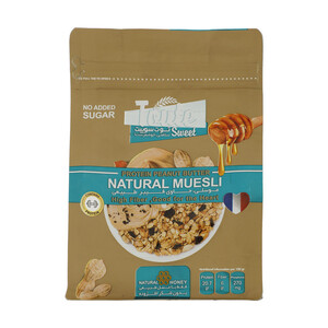 غلات صبحانه پروتئینی با کره بادام زمینی توت سوییت - 350 گرم