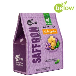 قند زعفران بدون شکر استویا 300 گرمی