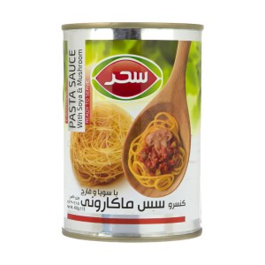 کنسرو سس ماکارونی با سویا و قارچ سحر - 400 گرم