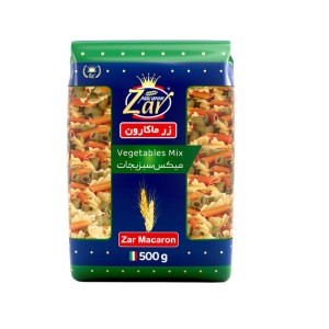 ماکارونی میکس سبزیجات زر ماکارون - 500 گرم