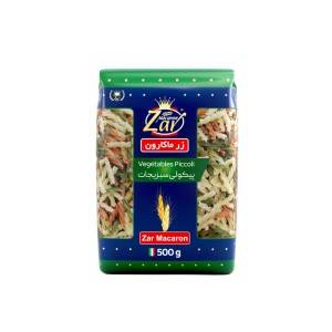 ماکارونی پیکولی سبزیجات زر ماکارون مقدار - 500 گرم