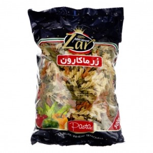 ماكارونی فرمی فوسیلی سبزیجات  زرماكارون 500 گرمی