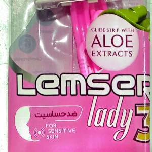 تیغ 3 لبه ضد حساسیت زنانه لمسر 2 عددی